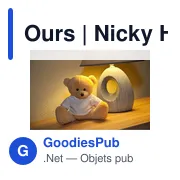 Ours en peluche personnalisable Nicky Honey avec logo - Miniature 2