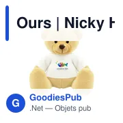 Ours en peluche personnalisable Nicky Honey avec logo - Miniature 8