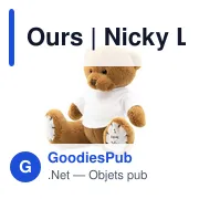 Ours en peluche personnalisable avec T-shirt pour logo - Nicky Love - Miniature 2
