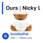 Ours en peluche personnalisable avec T-shirt pour logo - Nicky Love - Miniature 4