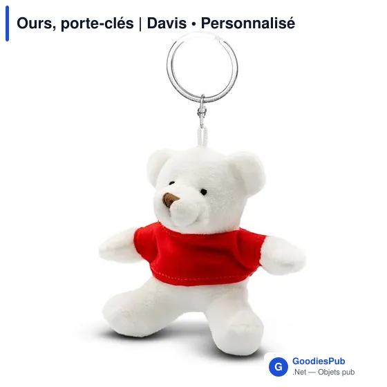 Ours, porte-clés | Davis - Image 1