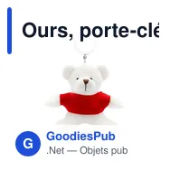 Ours, porte-clés | Davis - Miniature 2
