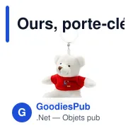 Ours, porte-clés | Davis - Miniature 6