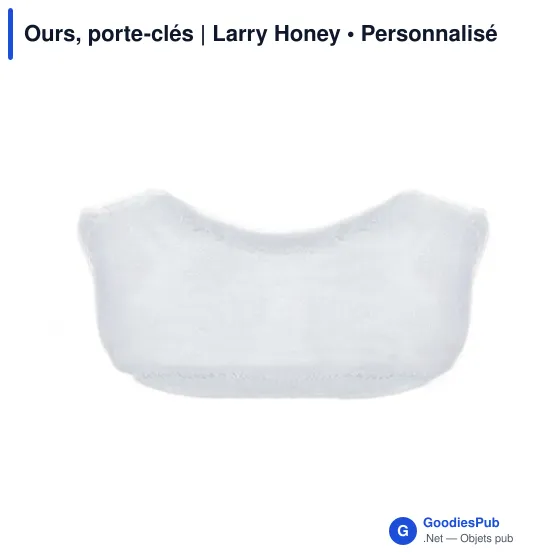 Porte-clés ours en peluche personnalisable avec logo - Larry Honey - Image 4