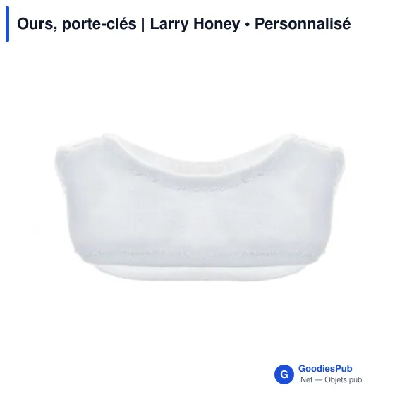 Porte-clés ours en peluche personnalisable avec logo - Larry Honey - Image 5
