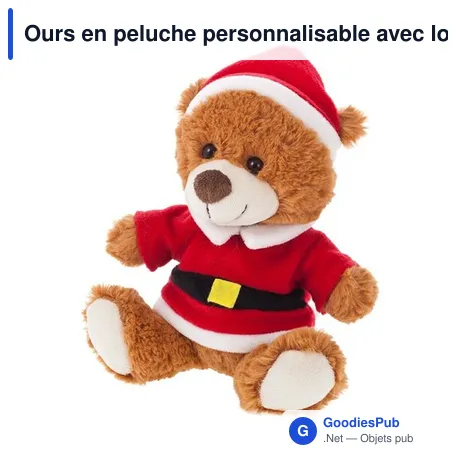 Ours en peluche personnalisable avec logo - Santi