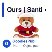 Ours en peluche personnalisable avec logo - Santi - Miniature 2