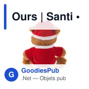Ours en peluche personnalisable avec logo - Santi - Miniature 3