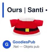 Ours en peluche personnalisable avec logo - Santi - Miniature 4