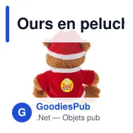 Ours en peluche personnalisable avec logo - Santi - Miniature 10