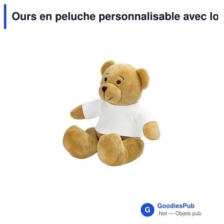 Ours en peluche personnalisable avec logo - Siddy Honey