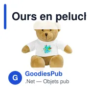 Ours en peluche personnalisable avec logo - Siddy Honey - Miniature 11