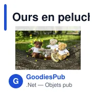 Ours en peluche personnalisable avec logo - Siddy Honey - Miniature 4