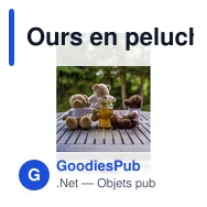Ours en peluche personnalisable avec logo - Siddy Honey - Miniature 6
