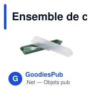 Ensemble de couverts réutilisables personnalisable avec logo - Circulware - Miniature 1