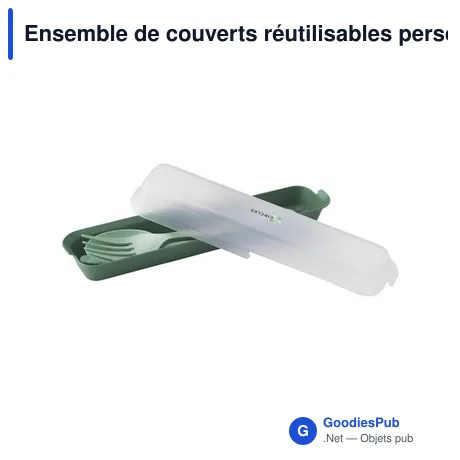 Ensemble de couverts réutilisables personnalisable avec logo - Circulware