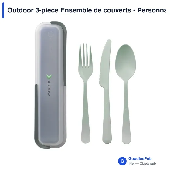 Ensemble de couverts réutilisables personnalisable avec logo - Circulware - Image 3
