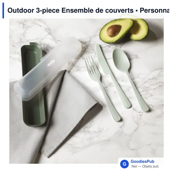 Ensemble de couverts réutilisables personnalisable avec logo - Circulware - Image 4
