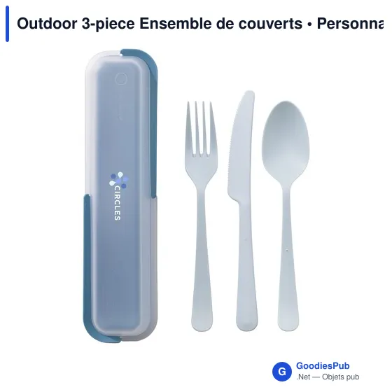 Ensemble de couverts réutilisables personnalisable avec logo - Circulware - Image 8