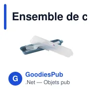 Ensemble de couverts réutilisables personnalisable avec logo - Outdoor 6 pièces - Miniature 6