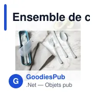 Ensemble de couverts réutilisables personnalisable avec logo - Outdoor 6 pièces - Miniature 9