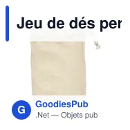 Jeu de dés personnalisable Outdoor Dice Game avec logo - Miniature 2