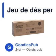 Jeu de dés personnalisable Outdoor Dice Game avec logo - Miniature 5