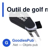 Outil de golf multifonctionnel en ABS recyclé Suki - Miniature 3