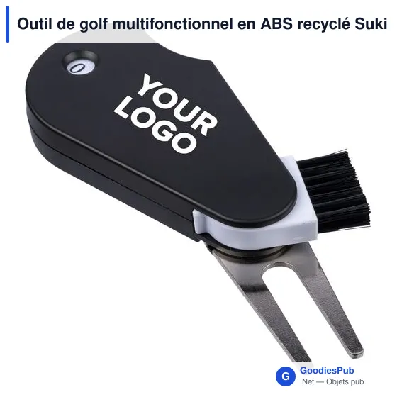 Outil de golf multifonctionnel en ABS recyclé Suki - Image 3