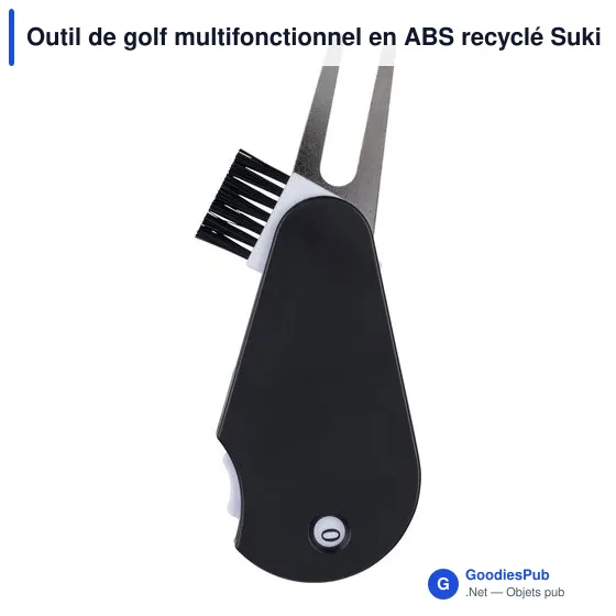 Outil de golf multifonctionnel en ABS recyclé Suki - Image 6