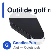 Outil de golf multifonctionnel en ABS recyclé Suki - Miniature 7