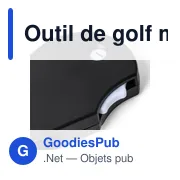 Outil de golf multifonctionnel en ABS recyclé Suki - Miniature 9