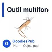 Outil multifonction, couteau de poche, 7 fonctions | Beatrice - Miniature 1
