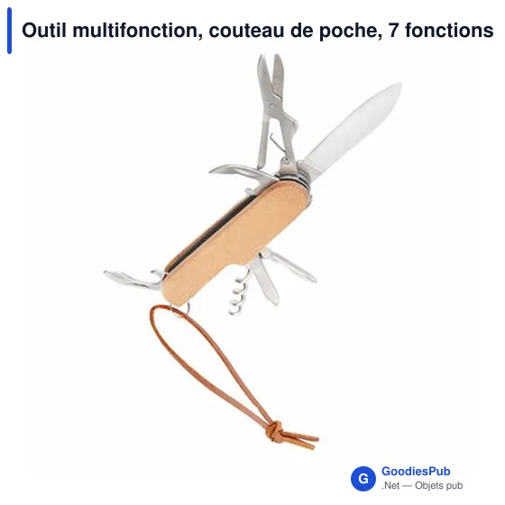 Outil multifonction, couteau de poche, 7 fonctions | Beatrice - Image 3