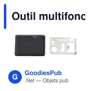 Outil multifonction personnalisable Roxie avec logo - Miniature 3