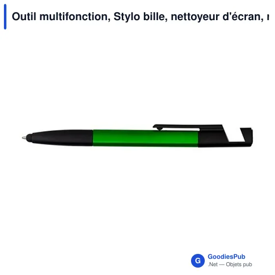 Outil multifonction, Stylo bille, nettoyeur d'écran, règle, support de téléphone, stylet, tournevis | Tonu - Image 11