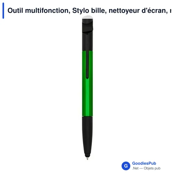Outil multifonction, Stylo bille, nettoyeur d'écran, règle, support de téléphone, stylet, tournevis | Tonu - Image 12
