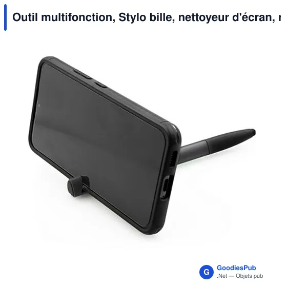 Outil multifonction, Stylo bille, nettoyeur d'écran, règle, support de téléphone, stylet, tournevis | Tonu - Image 6