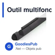 Outil multifonction, Stylo bille, nettoyeur d'écran, règle, support de téléphone, stylet, tournevis | Tonu - Miniature 7