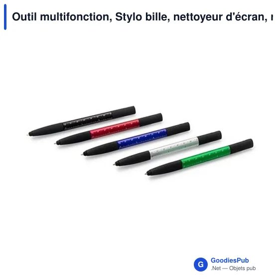 Outil multifonction, Stylo bille, nettoyeur d'écran, règle, support de téléphone, stylet, tournevis | Tonu - Image 9