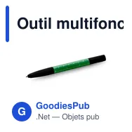 Outil multifonction, Stylo bille, nettoyeur d'écran, règle, support de téléphone, stylet, tournevis | Tonu - Miniature 10