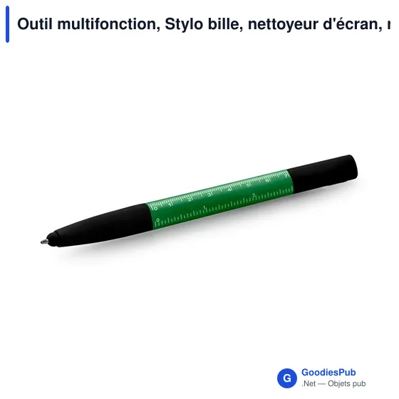 Outil multifonction, Stylo bille, nettoyeur d'écran, règle, support de téléphone, stylet, tournevis | Tonu - Image 10