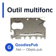 Outil multifonctionnel personnalisable avec logo - Dalton - Miniature 2