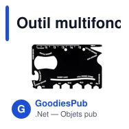Outil multifonctionnel personnalisable avec logo - Dalton - Miniature 11