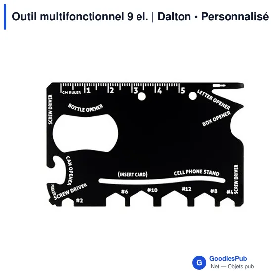 Outil multifonctionnel personnalisable avec logo - Dalton - Image 11