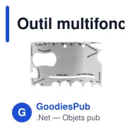 Outil multifonctionnel personnalisable avec logo - Dalton - Miniature 4