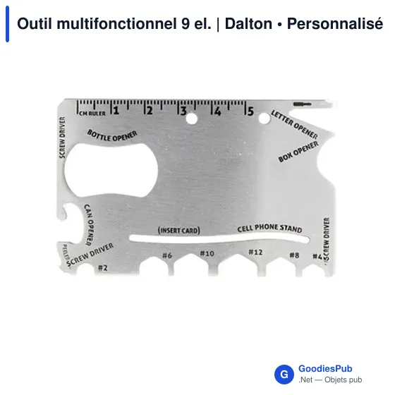 Outil multifonctionnel personnalisable avec logo - Dalton - Image 4