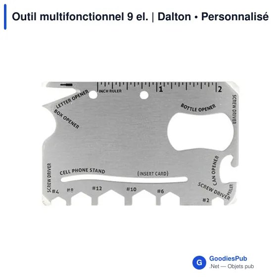 Outil multifonctionnel personnalisable avec logo - Dalton - Image 6