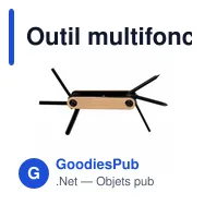 Outil multifonctionnel personnalisable avec logo - Diego - Miniature 1