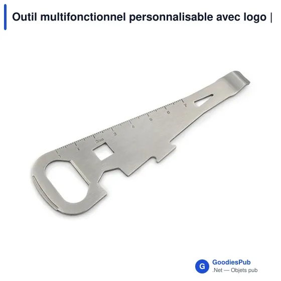 Outil multifonctionnel personnalisable avec logo | Ash - Image 1
